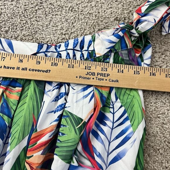 Rachel Zoe Tropical Midi Skirt Size Medium Colorful Vacation Beachy Artsy Island - Picture 10 of 10